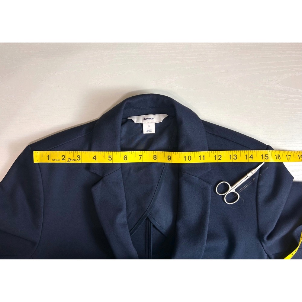 Old Navy Womens Navy Blue Single Button Blazer Jacket Size S NWT - Picture 4 of 12